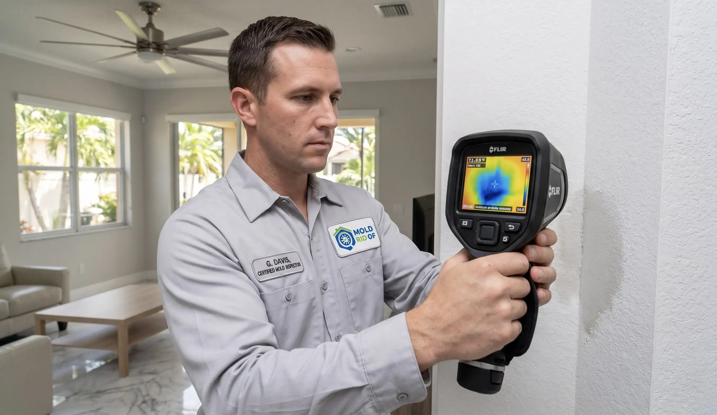 Thermal imaging verification during post-remediation clearance inspection