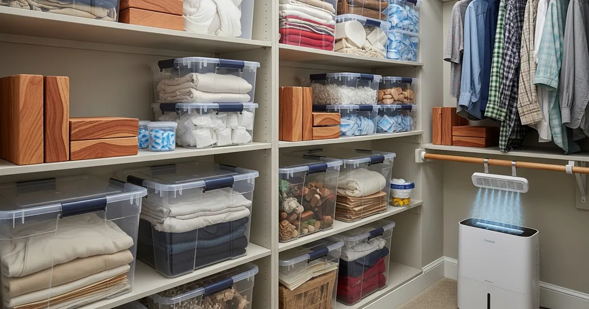 Properly stored belongings protected from mold damage in Florida